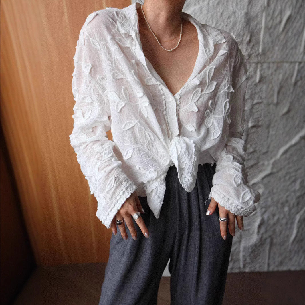 Three-dimensional Embroidered Blouse