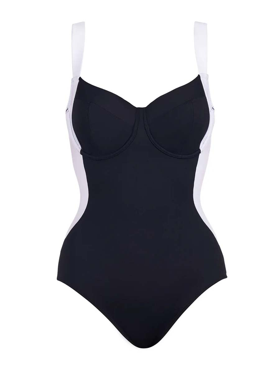 Sexy Open Back Stitching Swimsuit