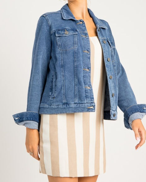 Soft Stretch Denim Jacket