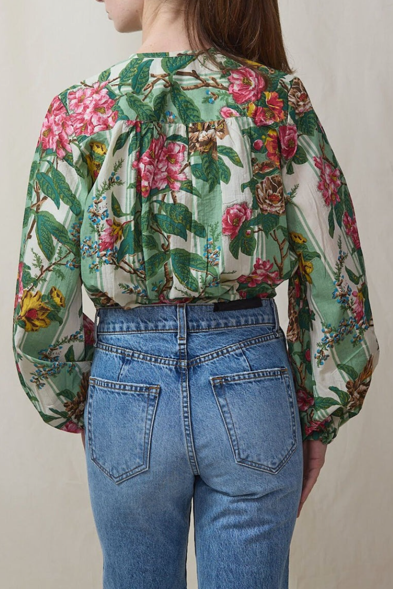 Garden Floral Print Blouse