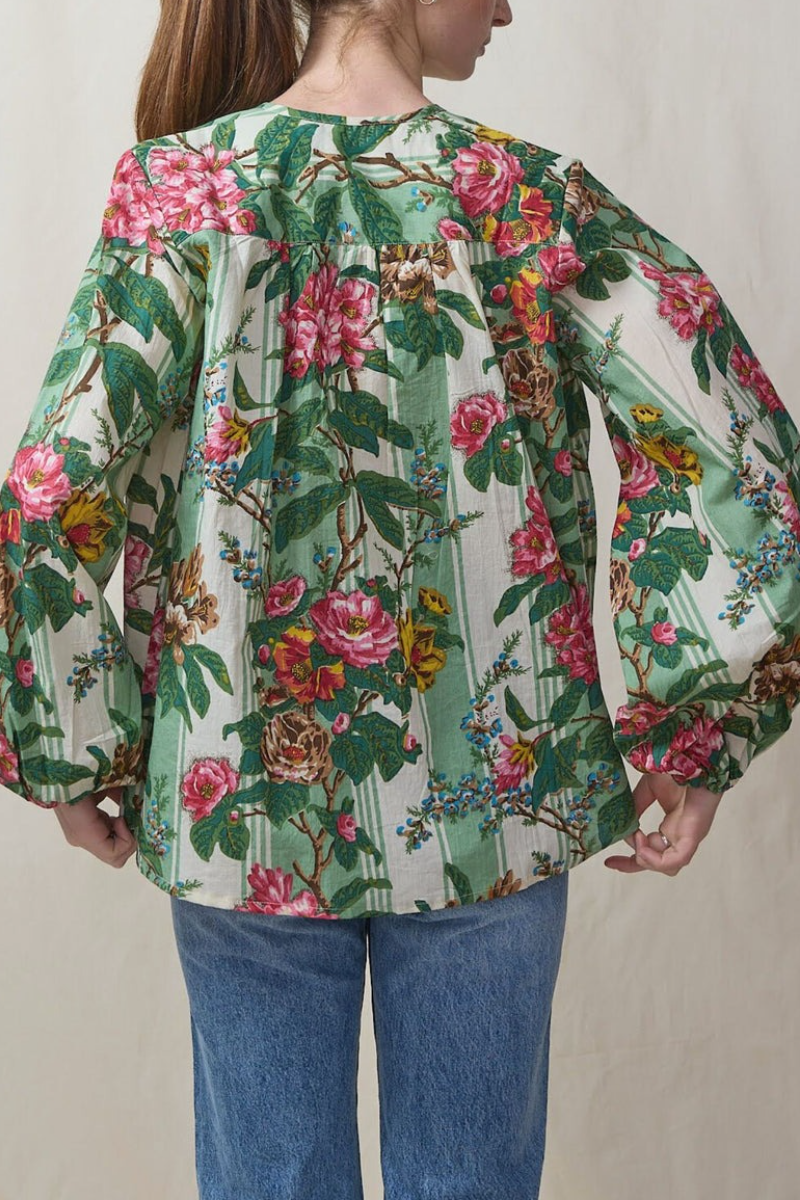 Garden Floral Print Blouse