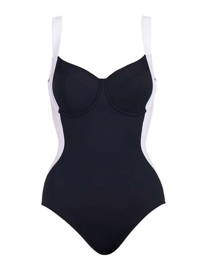 Sexy Open Back Stitching Swimsuit