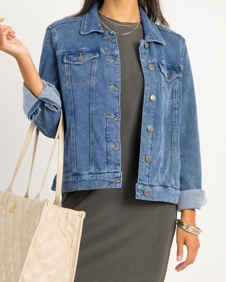 Soft Stretch Denim Jacket