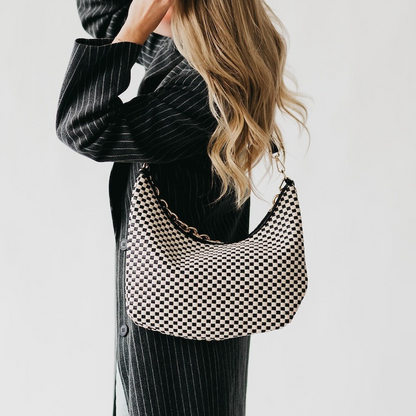 Woven Mesh Shoulder Bag