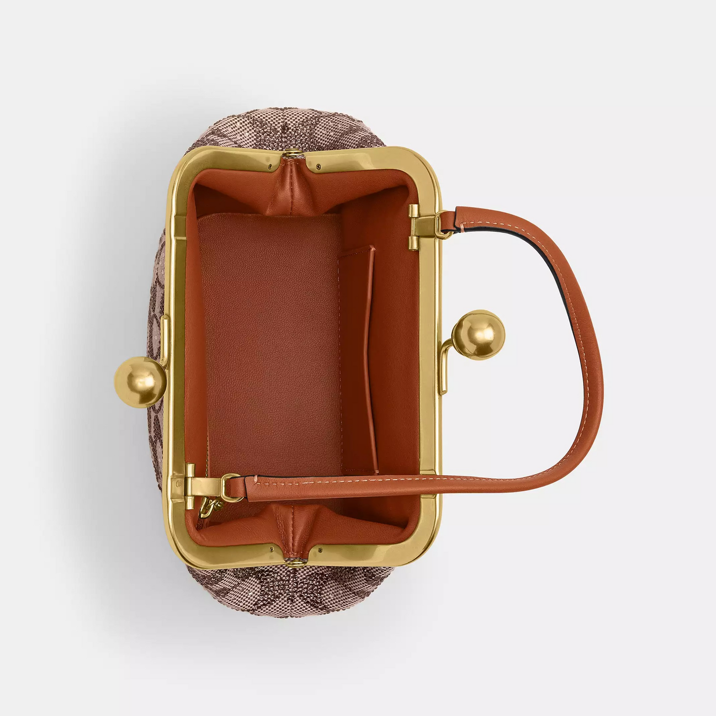 Frame Crystal Jacquard Bag 16 In