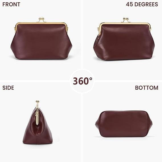 Women's Kiss Lock Crossbody Bag