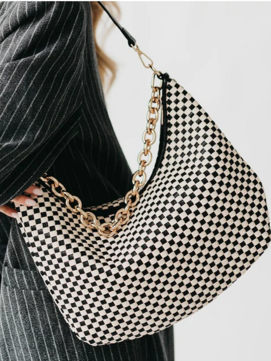 Woven Mesh Shoulder Bag