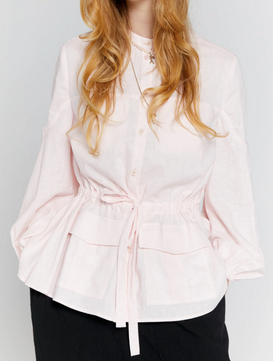 Breezy Loose Blouse With Pockets