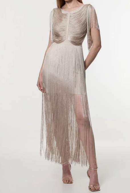 Chill Fringe Occasion Dress