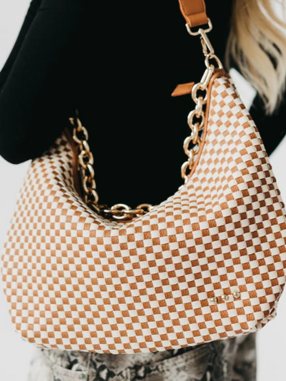 Woven Mesh Shoulder Bag