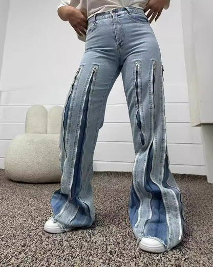 Zipper Design Jeans