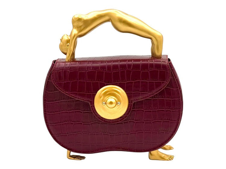 Free Woman - Metal Jewelry Buckle Handbag