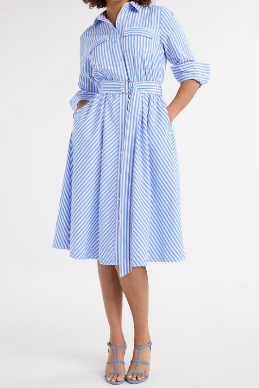 Women's Belted Midi Shirtdress