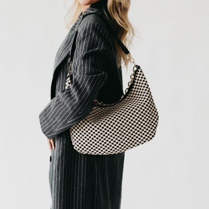 Woven Mesh Shoulder Bag