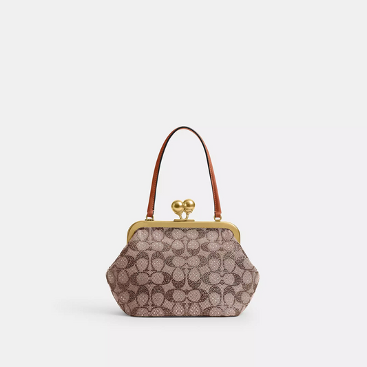 Frame Crystal Jacquard Bag 16 In