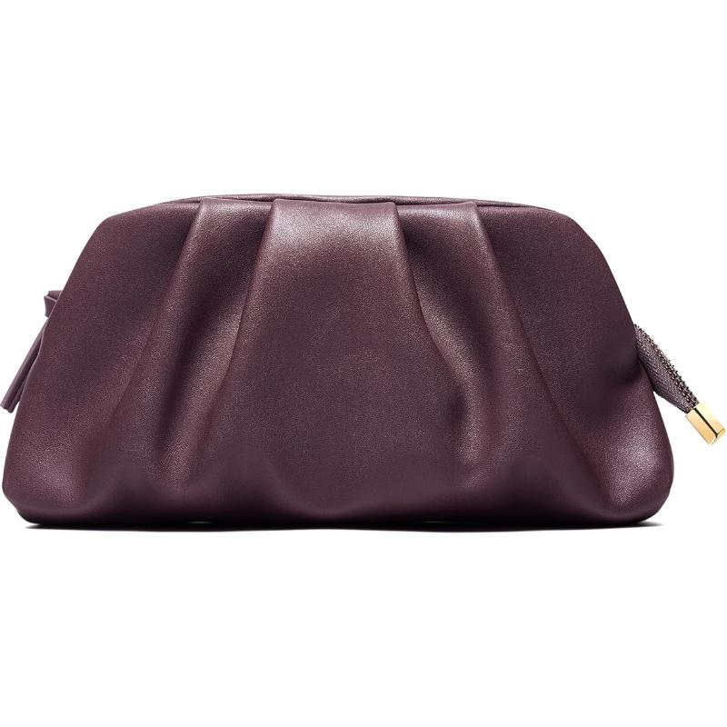 Soft Pleated PU Evening Clutch