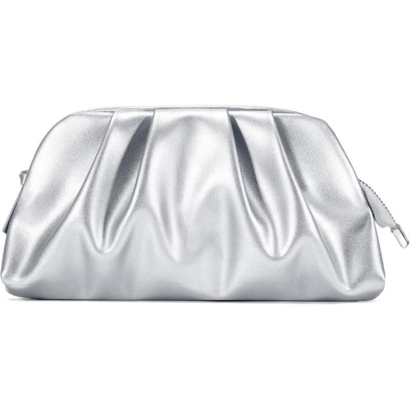 Soft Pleated PU Evening Clutch