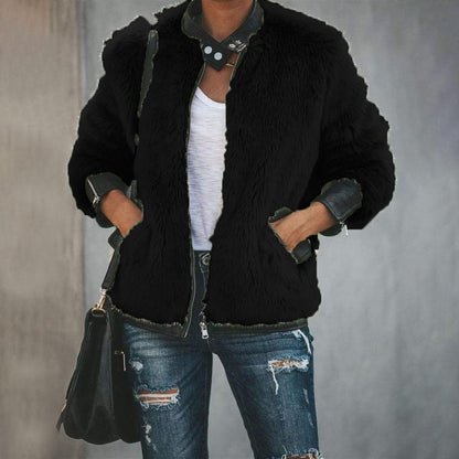 Super Warm Fur Bomber Jacket