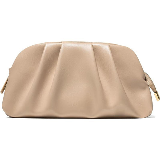 Soft Pleated PU Evening Clutch